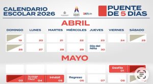 Durango tendrá “mega puente” escolar de cinco días en mayo